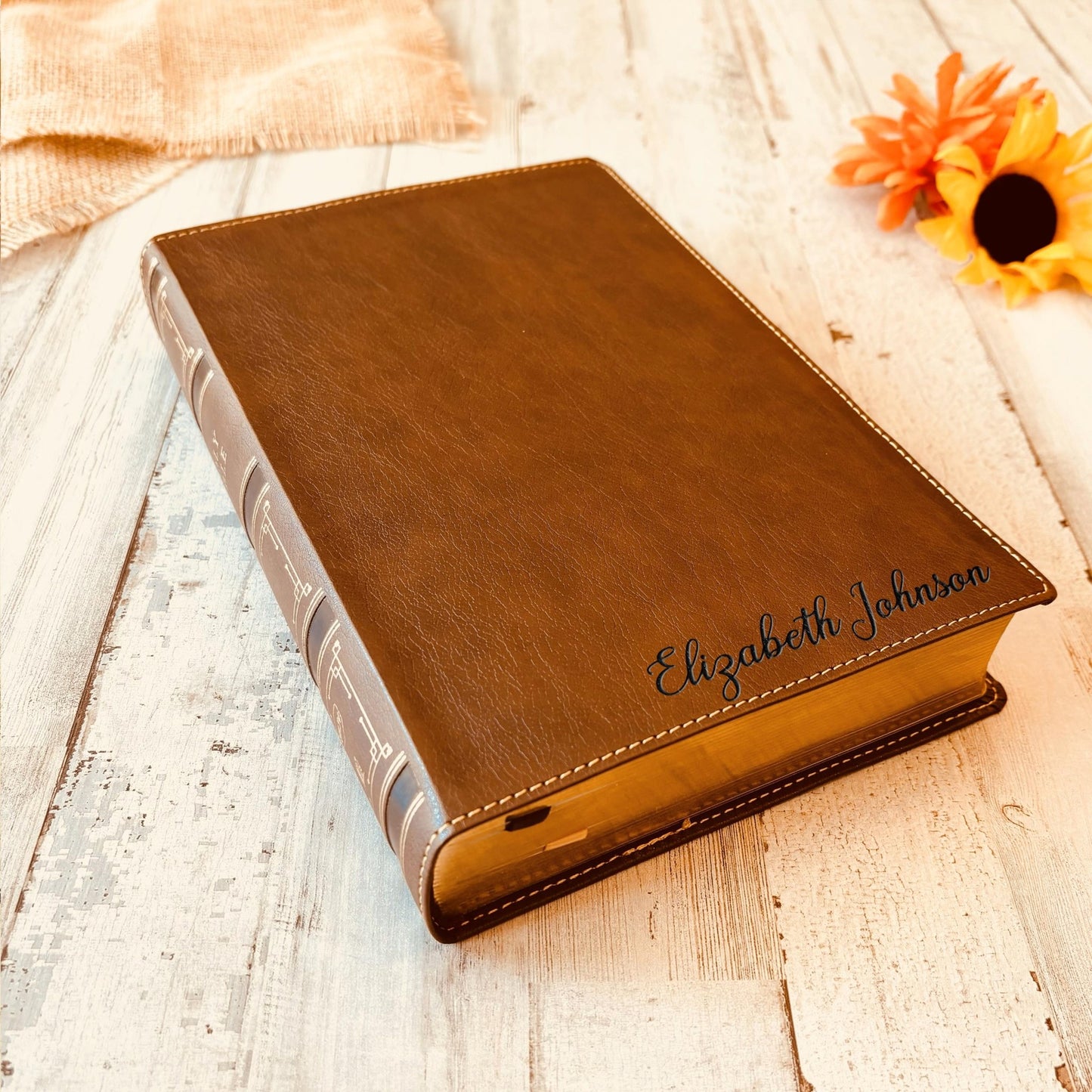 Personalized NKJV Bible with Name Engraved, NKJV Wide-Margin Bible, Custom Bible Engraved Name, New King James Holy Bible, Baptism Gifts