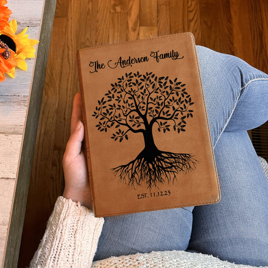 Personalized NASB 1995 Family Bible, NASB 1995 Reference Family Tree Bible, Family Records Pages, Wedding & Anniversary Gift Christian Gifts