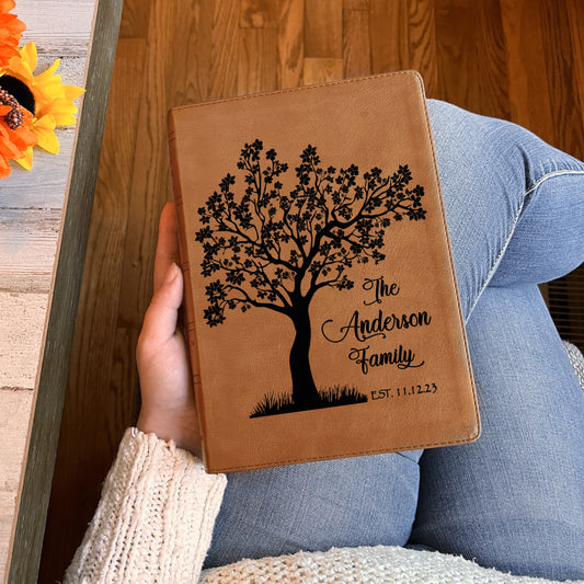 Personalized NASB 1995 Family Bible, NASB 1995 Reference Family Tree Bible, Family Records Pages, Wedding & Anniversary Gift Christian Gifts