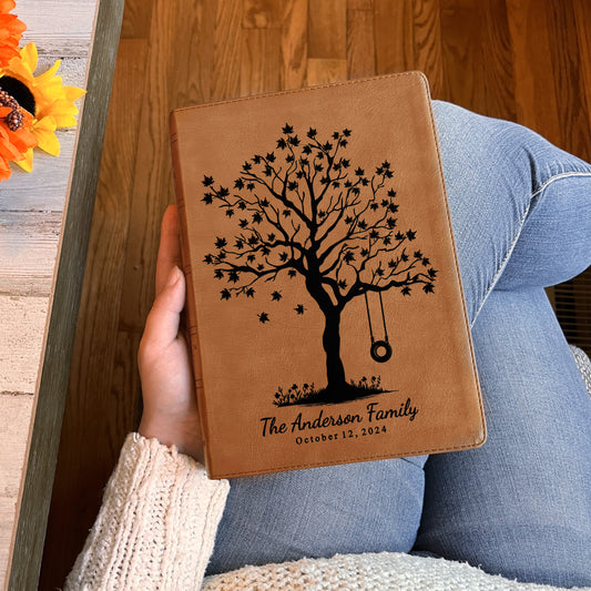 Personalized NASB 1995 Family Bible, NASB 1995 Reference Family Tree Bible, Family Records Pages, Wedding & Anniversary Gift Christian Gifts