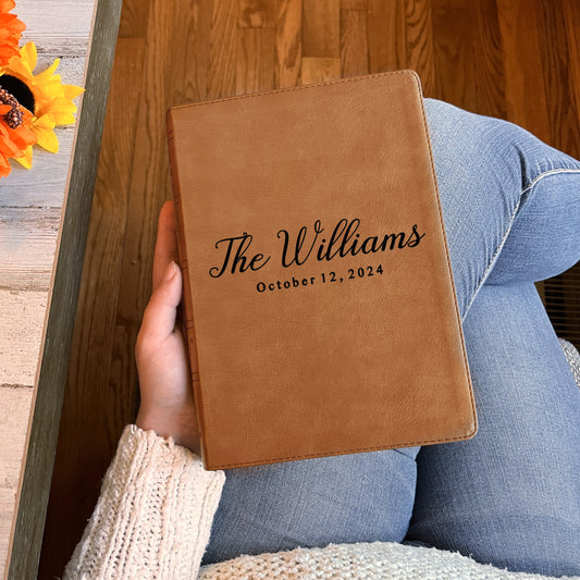 Personalized NASB 1995 Family Bible, NASB 1995 Reference Family Bible, Family Records Pages, Wedding Gifts, Anniversary Gift Christian Gifts