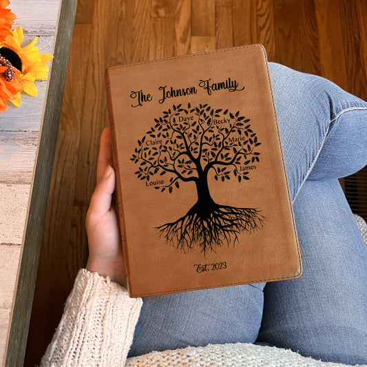 Personalized NASB 1995 Family Bible, NASB 1995 Reference Family Tree Bible, Family Records Pages, Wedding & Anniversary Gift Christian Gifts