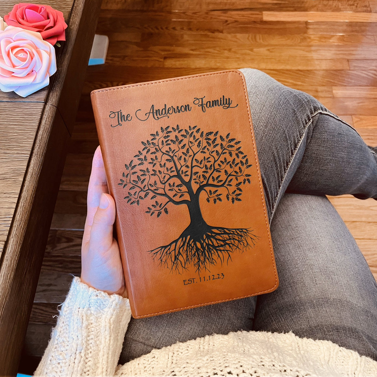 Personalized Family Bible, Custom ESV/RVR Biblia en Español Personalizada, Biblia Reina Valera 1960 en espanol Spanish Bible, Christian Gifts - Religious Books - Aylev