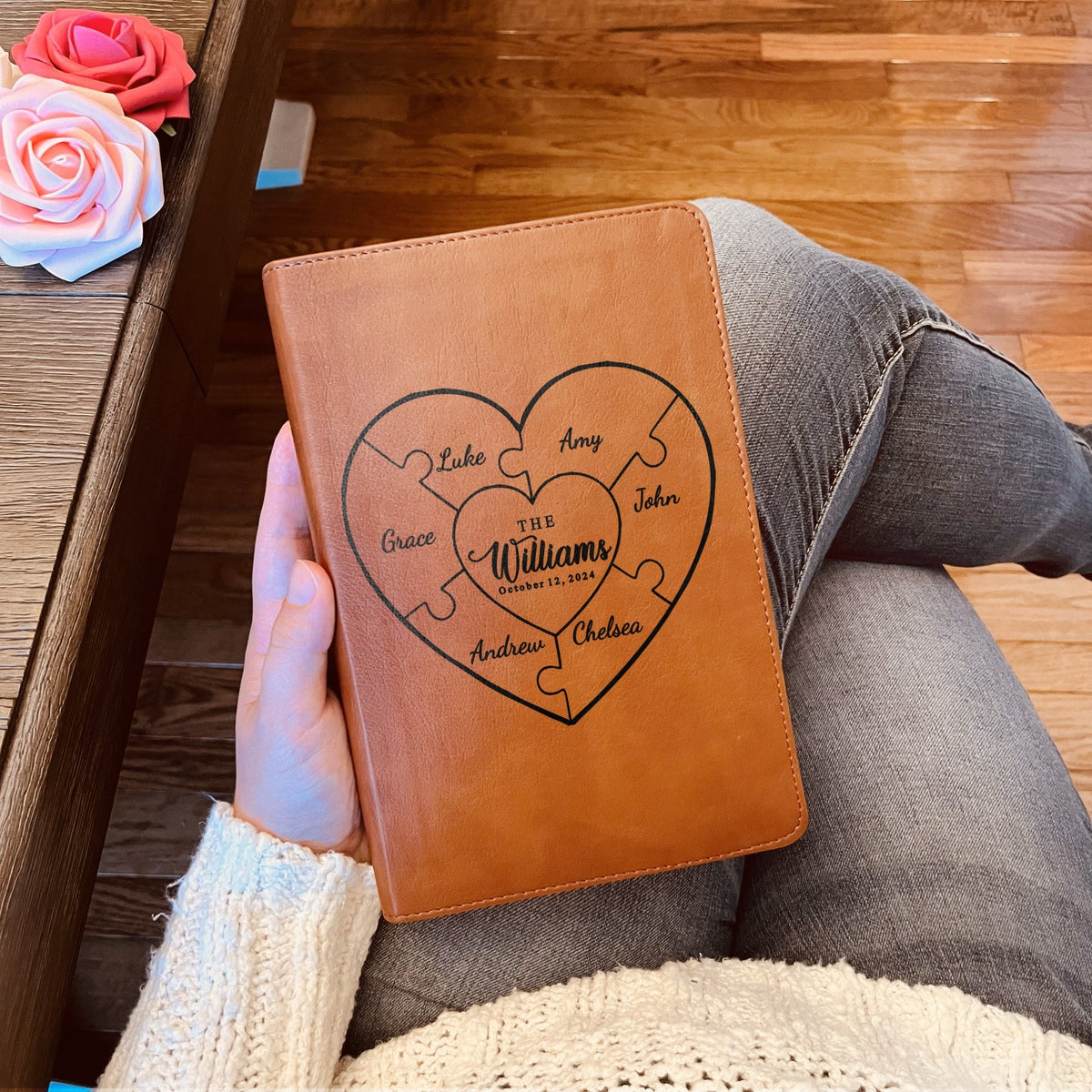 Personalized Family Bible, Custom ESV/RVR Biblia en Español Personalizada, Biblia Reina Valera 1960 en espanol Spanish Bible, Christian Gifts - Religious Books - Aylev