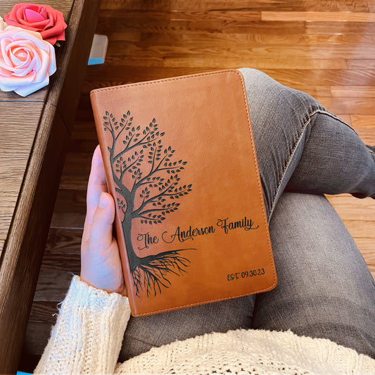 Personalized ESV/RVR Family Bible | Biblia en Español Personalizada | Biblia Reina Valera 1960 en espanol | Spanish Bible Christian Gifts - Aylev