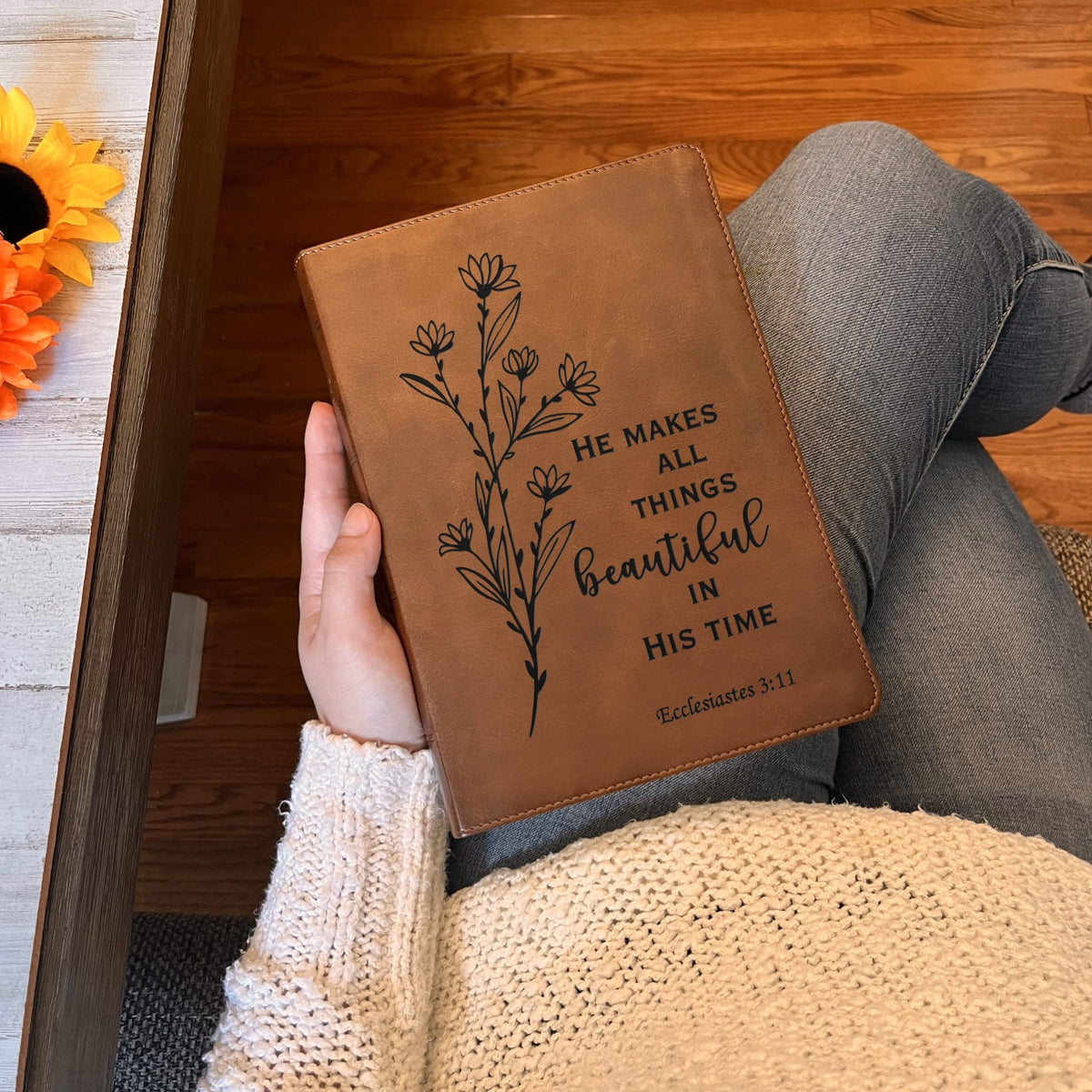 Personalized ESV Bible: Create Your Own Custom Engraved Design with a Designer, Large Print Double-Column Format English Standard Holy Bible - Religious Books - Aylev