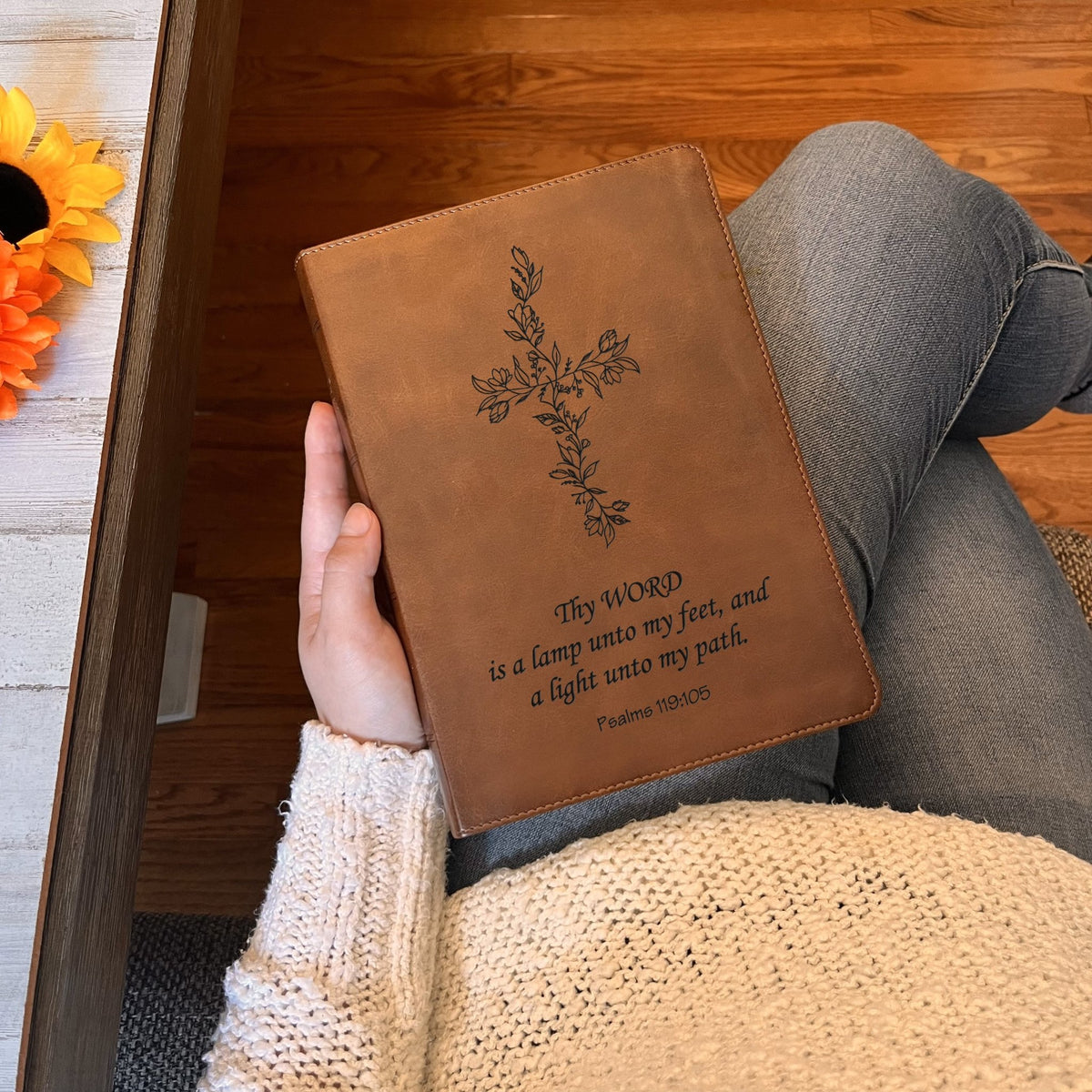 Personalized ESV Bible: Create Your Own Custom Engraved Design with a Designer, Large Print Double-Column Format English Standard Holy Bible - Religious Books - Aylev