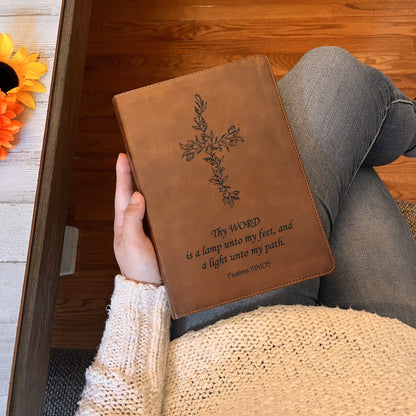 Personalized ESV Bible: Create Your Own Custom Engraved Design with a Designer, Large Print Double-Column Format English Standard Holy Bible - Religious Books - Aylev