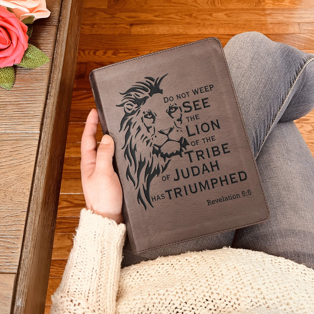 Personalized ESV Bible: Create Your Own Custom Engraved Design with a Designer, Large Print Journaling English Standard Holy Bible - Religious Books - Aylev