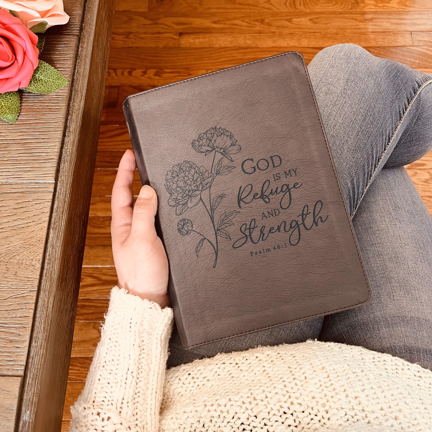 Personalized ESV Bible: Create Your Own Custom Engraved Design with a Designer, Large Print Journaling English Standard Holy Bible - Aylev