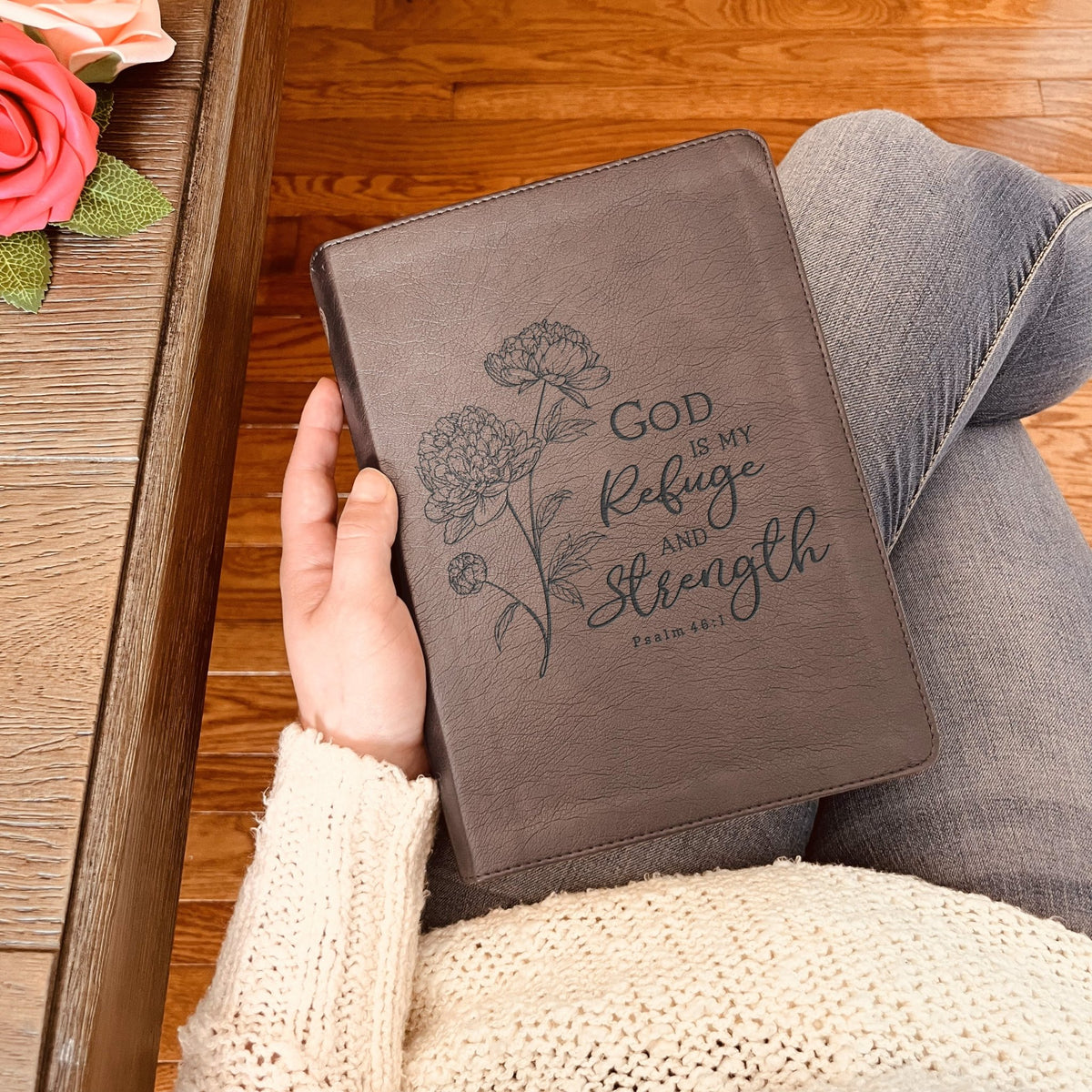 Personalized ESV Bible: Create Your Own Custom Engraved Design with a Designer, Large Print Journaling English Standard Holy Bible - Religious Books - Aylev