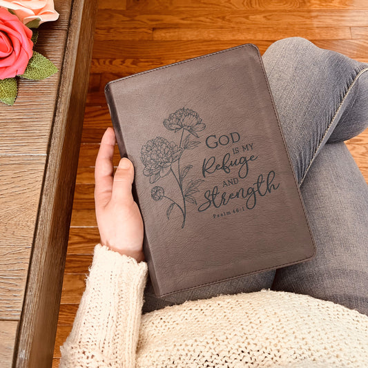 Personalized ESV Bible: Create Your Own Custom Engraved Design with a Designer, Large Print Journaling English Standard Holy Bible - Aylev