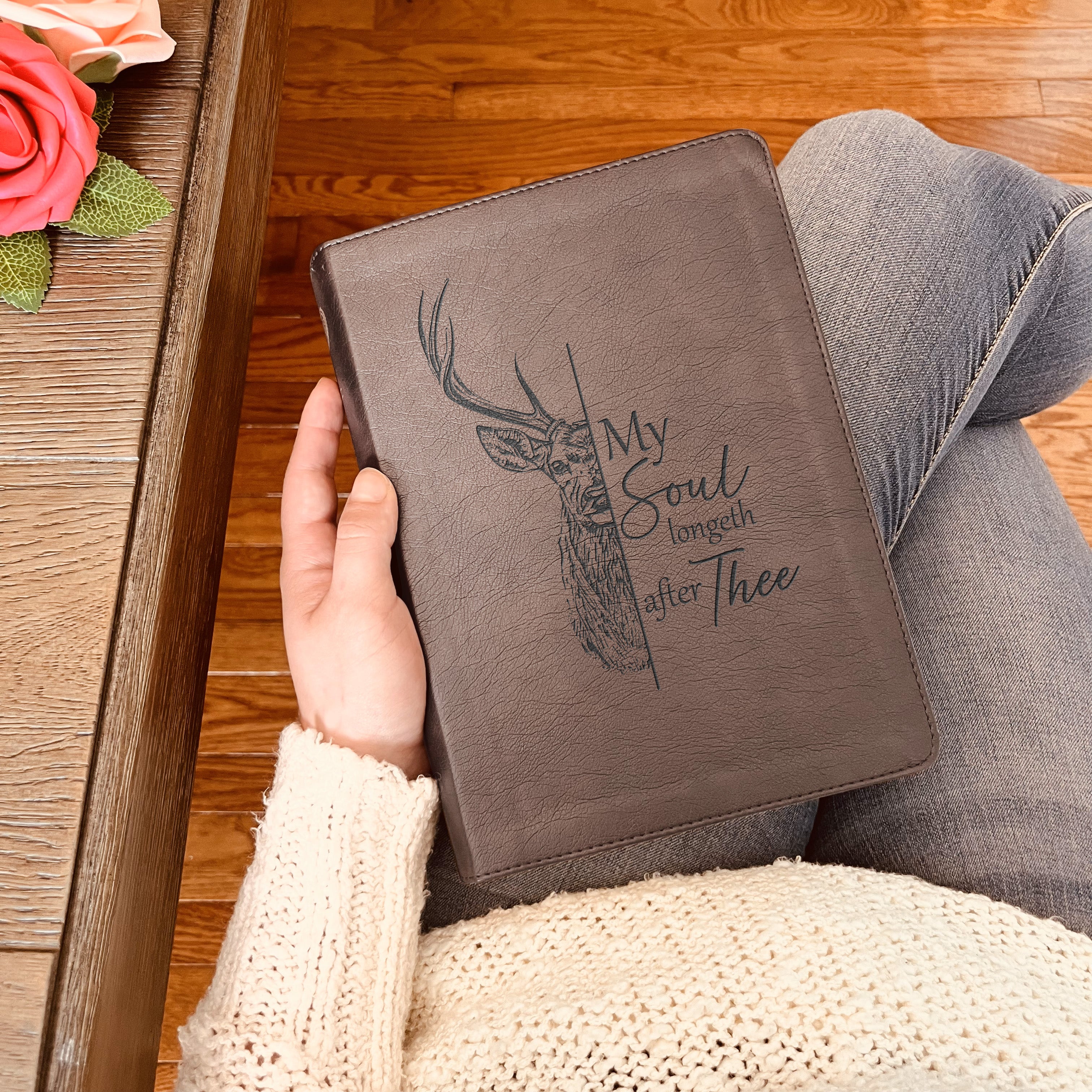 Personalized ESV Bible: Create Your Own Custom Engraved Design with a Designer, Large Print Journaling English Standard Holy Bible - Aylev