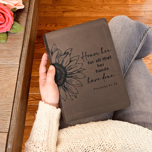 Custom ESV Bible | ESV Journaling Bible | Custom Engraved English Standard Version Christian Gifts Baptism Gifts ESV Bible Women - Aylev