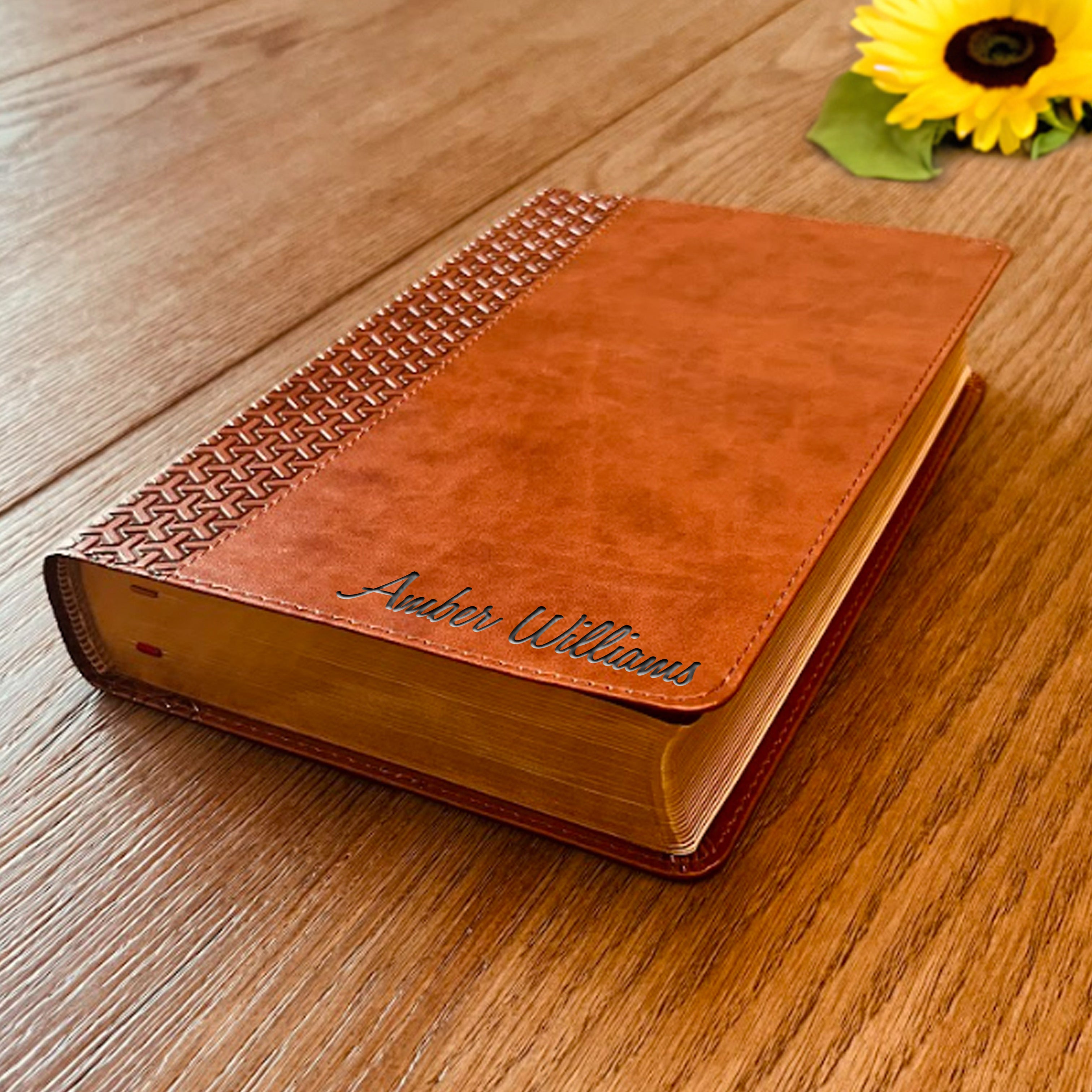Personalized KJV Bible with Name Engraved, Custom KJV Study Bible, Custom Bible Engraved Name, King James Version Baptism Gifts Christian Gifts