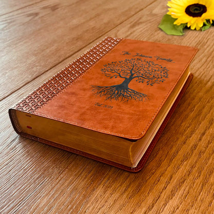Personalized Family Bible, Custom KJV Family Tree Study Bible, Engraved Bible, Wedding Bible, Christian Gifts, Family Bible for Wedding - Religious Books - Aylev