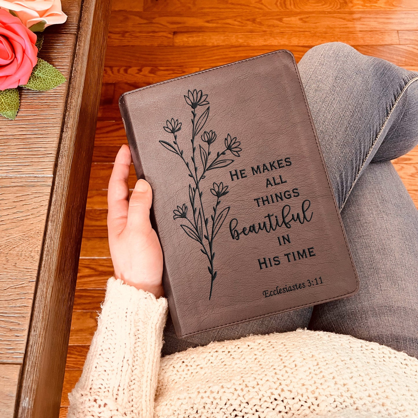 Custom ESV Bible | ESV Journaling Bible | Custom Engraved English Standard Version Christian Gifts Baptism Gifts ESV Bible Women - Aylev