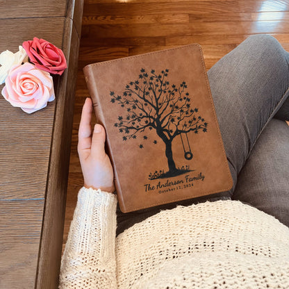 Personalized Family Bible, Custom KJV Family Tree Wide - Margin Bible, Engraved Bible, Wedding Bible, Christian Gifts Family Bible for Wedding - Religious Books - Aylev