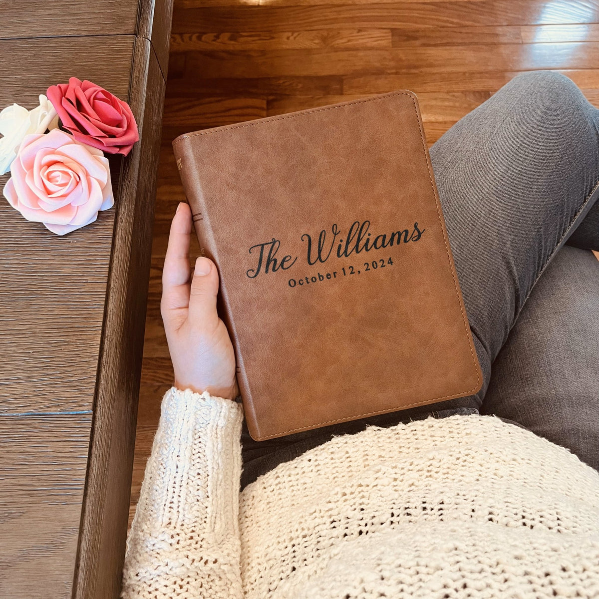 Personalized Family Bible, Custom KJV Wide - Margin Family Bible, Engraved Bible, Wedding Bible, Christian Gifts, Family Bible for Wedding - Religious Books - Aylev