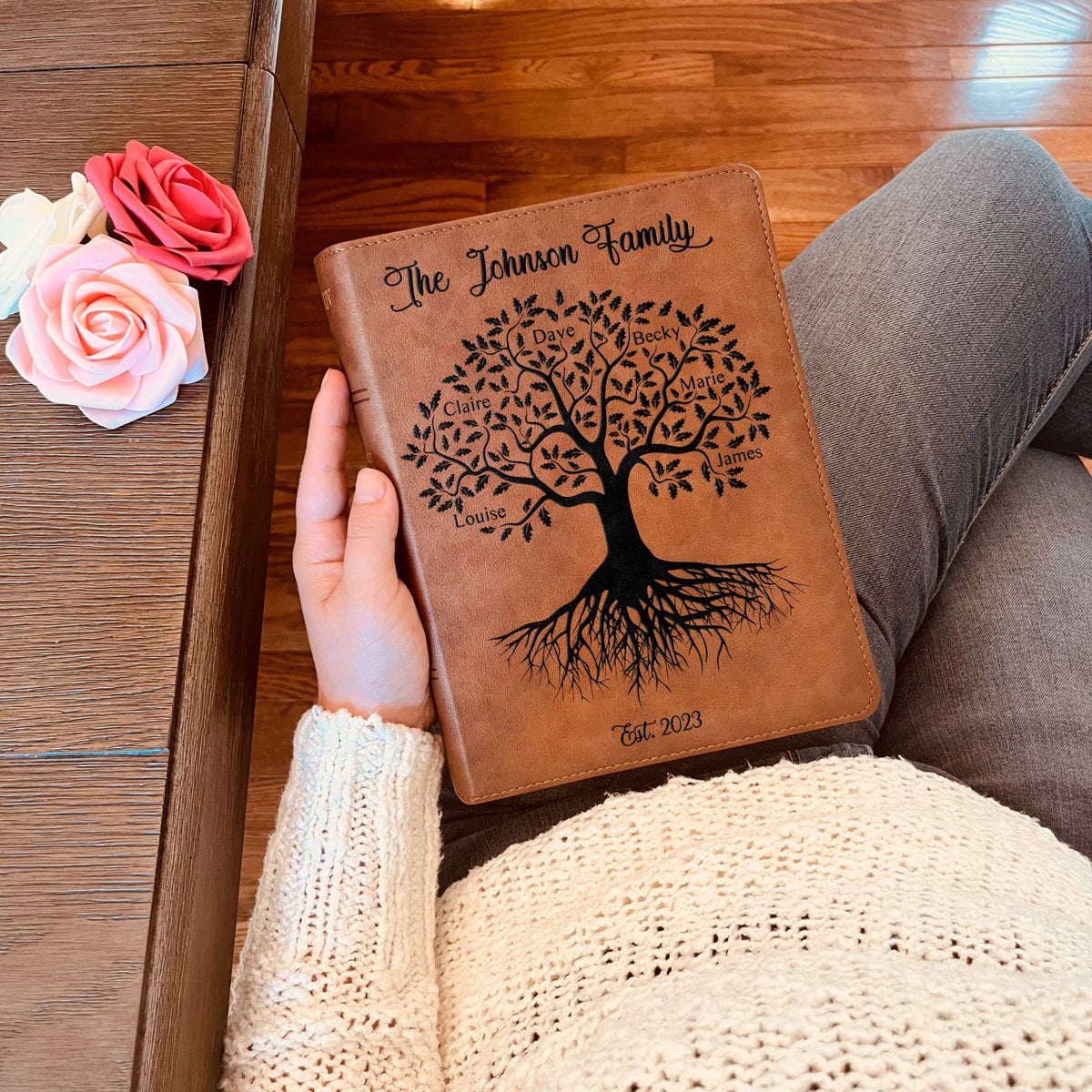 Personalized Family Bible, Custom KJV Family Tree Wide Margin Bible, Engraved Bible, Wedding Bible, Christian Gifts, Family Bible for Wedding - Religious Books - Aylev