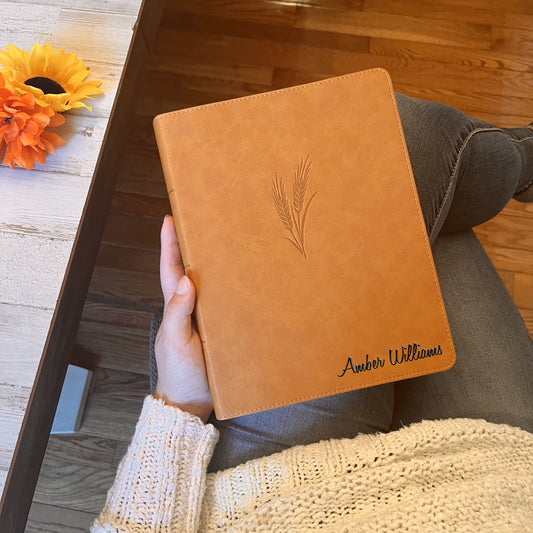 Personalized KJV Bible with Name Engraved, KJV Notetaking Large Print Bible, Custom Bible Name Engraved, King James Version, Christian Gifts - Aylev