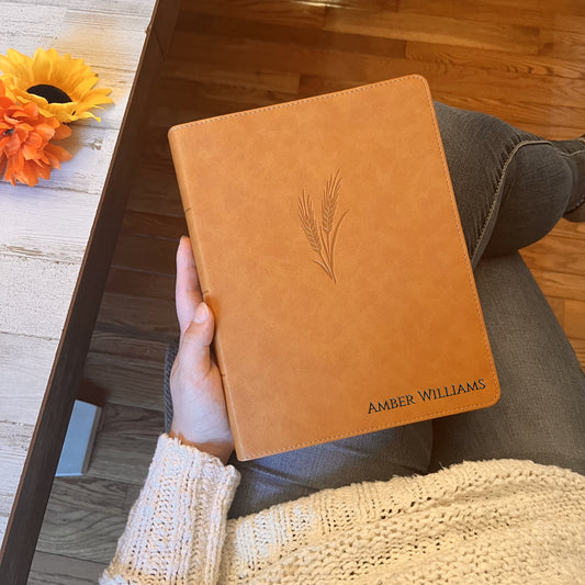 Personalized KJV Bible with Name Engraved, KJV Notetaking Large Print Bible, Custom Bible Name Engraved, King James Version, Christian Gifts