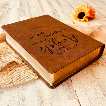 Custom Engraved CSB Wide Margin Bible, Christian Standard Bible with Full‑Color Maps, Personalized Christian Gift, Baptism Gift - Religious Books - Aylev