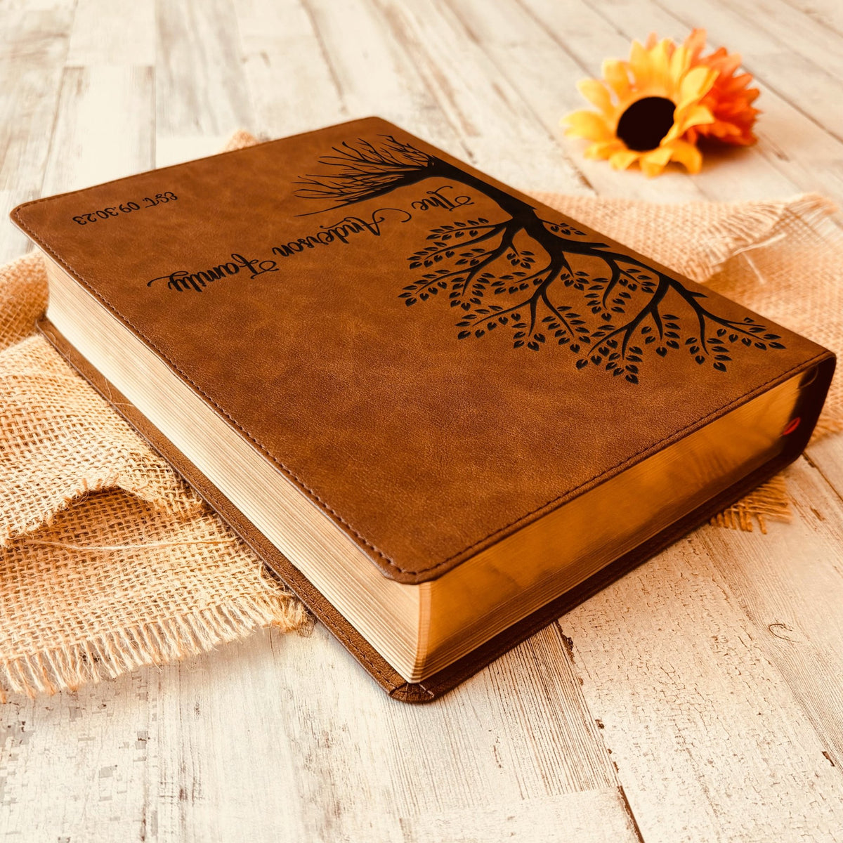 Personalized Family Bible, Custom CSB Family Tree Wide - Margin Bible, Engraved Bible, Wedding Bible, Christian Gifts Family Bible for Wedding - Religious Books - Aylev
