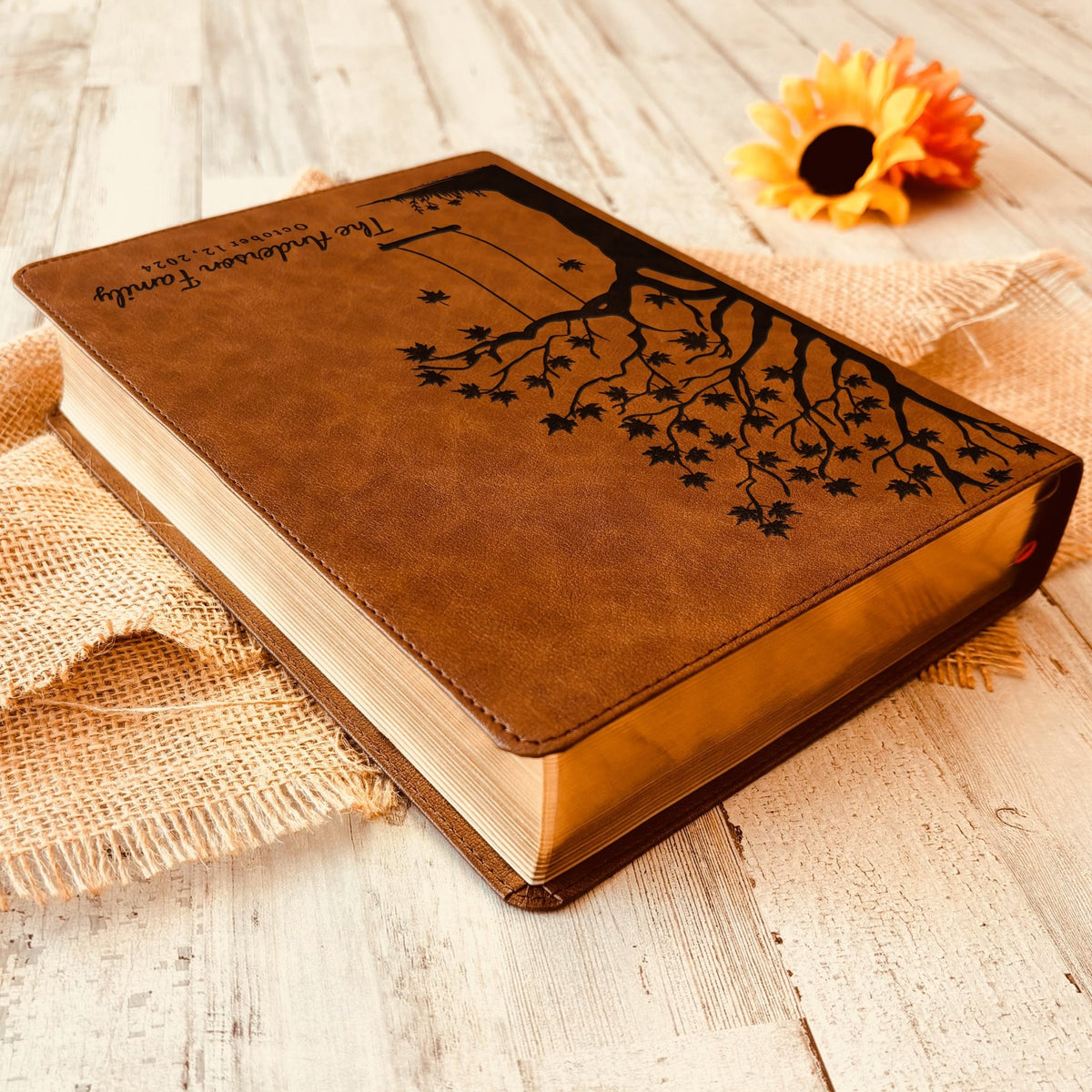 Personalized Family Bible, Custom CSB Family Tree Wide - Margin Bible, Engraved Bible, Wedding Bible, Christian Gifts Family Bible for Wedding - Religious Books - Aylev