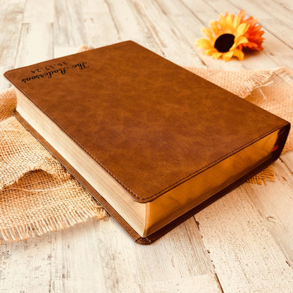 Personalized Family Bible, Custom CSB Wide - Margin Family Bible, Engraved Bible, Wedding Bible, Christian Gifts Family Bible for Wedding - Religious Books - Aylev