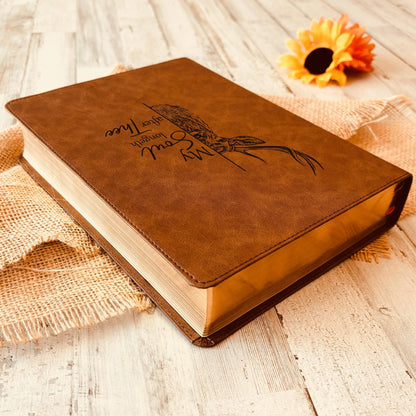 Personalized CSB Bible: Create Your Own Custom Engraved Design with a Designer, Large Print Wide - Margin Christian Standard Holy Bible - Religious Books - Aylev
