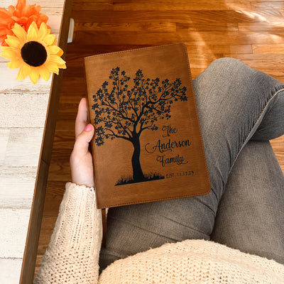 Personalized Family Bible | Custom NLT Family Tree Bible | Engraved Bible Wedding Bible | Christian Gifts Family Bible for Wedding