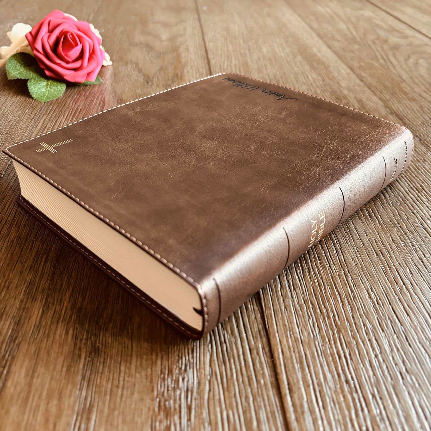 Personalized NIV Bible with name Engraved, NIV Journaling Bible, Custom Bible Engraved Name New International Version Christian Gifts - Aylev