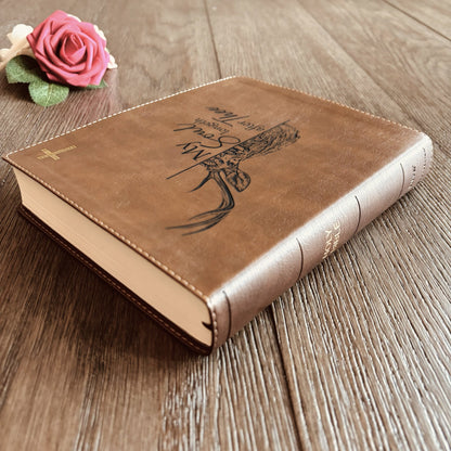 Personalized NIV Bible: Create Your Own Custom Engraved Design with a Designer, Comfort Print Journaling New International Version Holy Bible - Religious Books - Aylev