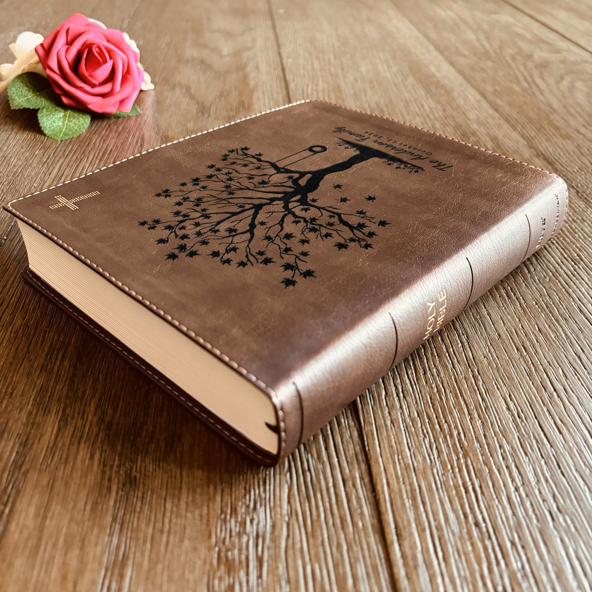 Personalized Family Bible, Custom NIV Family Tree Journaling Bible, Engraved Bible, Wedding Bible, Anniversary Gifts Family Bible for Wedding - Religious Books - Aylev