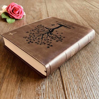 Personalized Family Bible, Custom NIV Family Tree Journaling Bible, Engraved Bible, Wedding Bible, Anniversary Gifts Family Bible for Wedding - Religious Books - Aylev