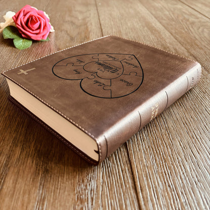 Personalized Family Bible, Custom NIV Family Journaling Bible, Engraved Bible, Wedding Bible, Christian Gifts, Guestbook Bible for Wedding - Religious Books - Aylev