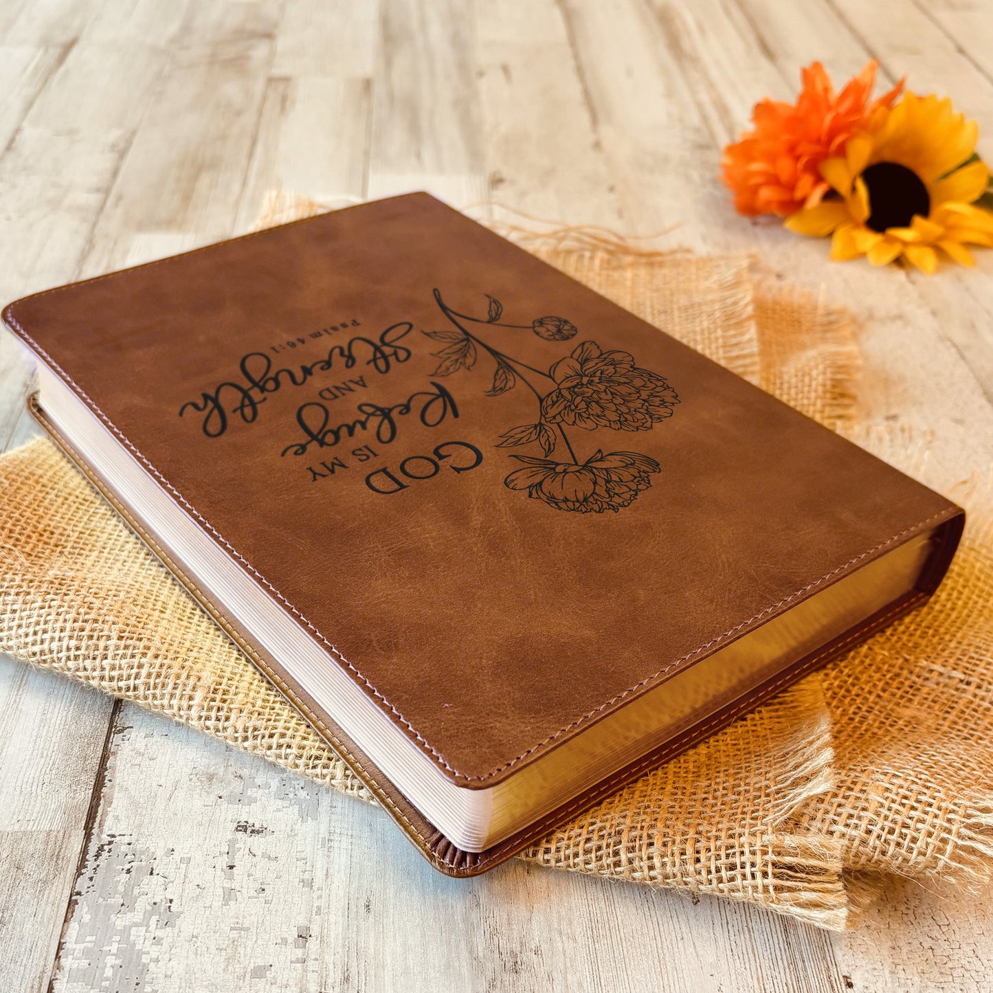 Personalized ESV Bible: Create Your Own Custom Engraved Design with a Designer, Large Print Double-Column Format English Standard Holy Bible