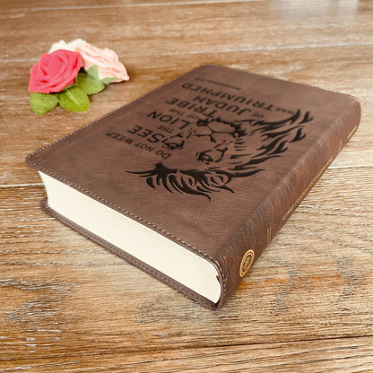Personalized ESV Bible: Create Your Own Custom Engraved Design with a Designer, Large Print Journaling English Standard Holy Bible - Religious Books - Aylev