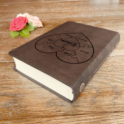 Personalized Family Bible, Custom ESV Single Column Journaling Family Bible, Engraved Bible, Wedding Gifts Christian Gifts Anniversary Gifts - Religious Books - Aylev