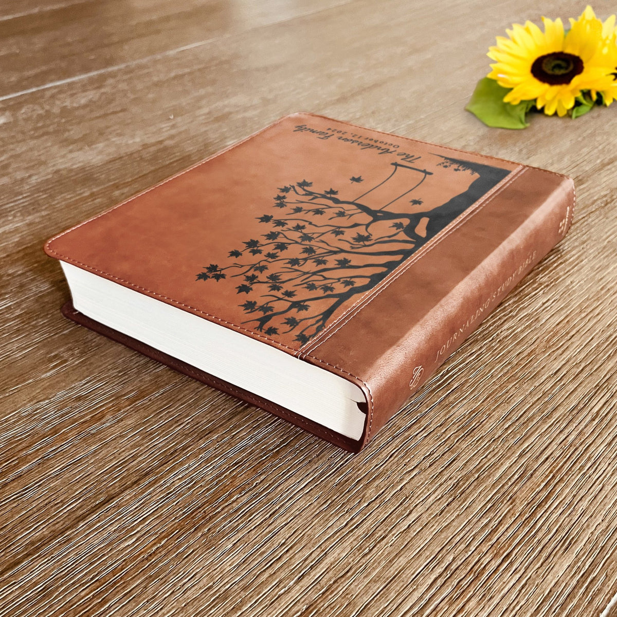 Personalized Family Bible, Custom Engraved ESV Family Tree Journaling Study Bible, Wedding Gifts, Christian Gifts, Family Bible for Wedding - Religious Books - Aylev