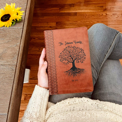 Personalized Family Bible, Custom KJV Family Tree Study Bible, Engraved Bible, Wedding Bible, Christian Gifts, Family Bible for Wedding - Religious Books - Aylev