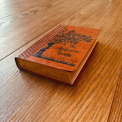 Personalized Family Bible, Custom KJV Family Tree Study Bible, Engraved Bible, Wedding Bible, Christian Gifts, Family Bible for Wedding - Religious Books - Aylev