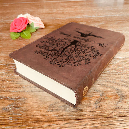 Personalized Family Bible, Custom ESV Single Column Journaling Family Bible, Engraved Bible, Wedding Gifts Christian Gifts Anniversary Gifts - Religious Books - Aylev