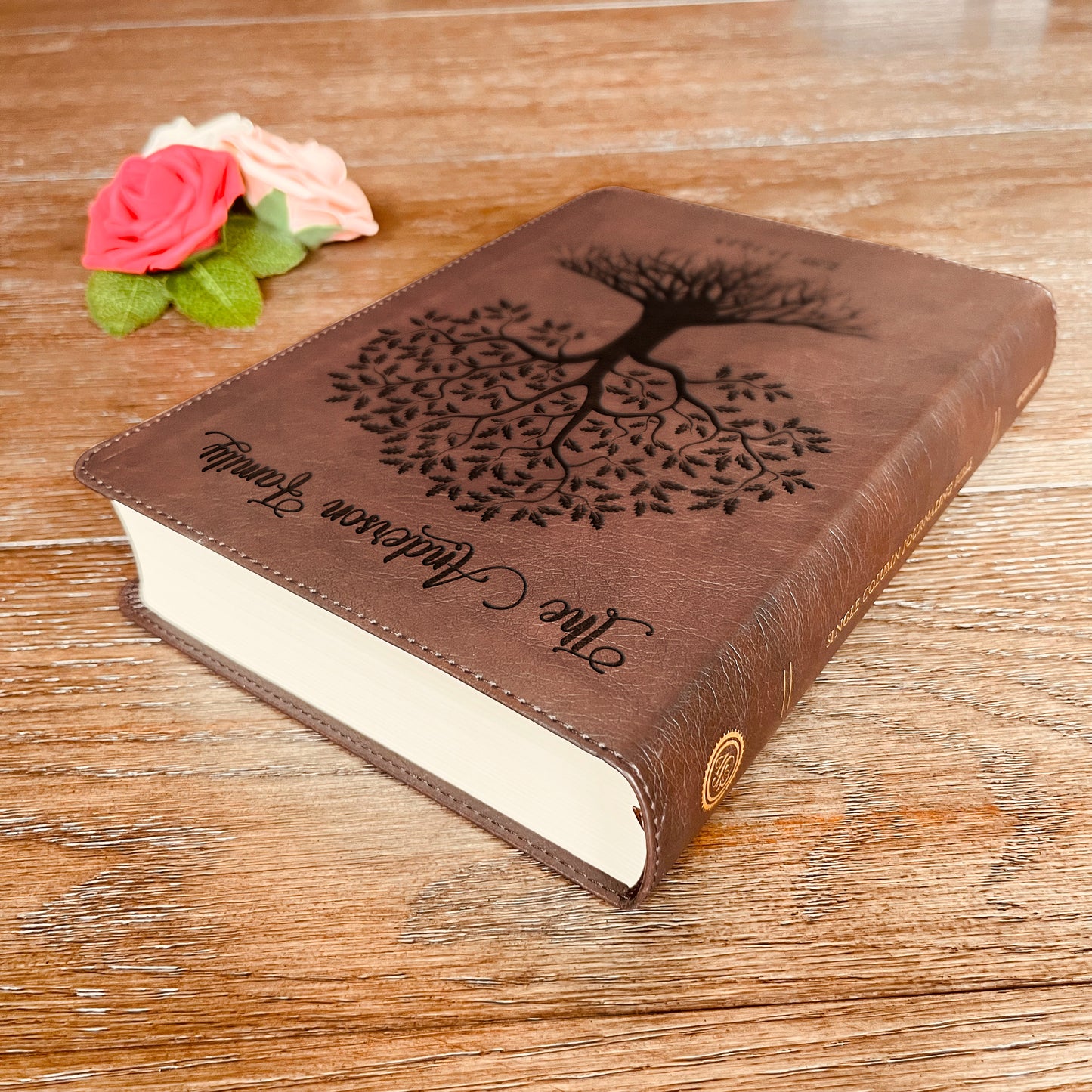 Personalized Family Bible, Custom ESV Single Column Journaling Family Bible, Engraved Bible, Wedding Gifts Christian Gifts Anniversary Gifts - Aylev