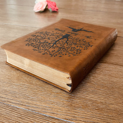 Personalized NASB Family Bible, NASB Custom Family Tree Bible, Wide Margin, Custom Engraved Bible for Wedding, Christian Gift, Wedding Gift - Religious Books - Aylev