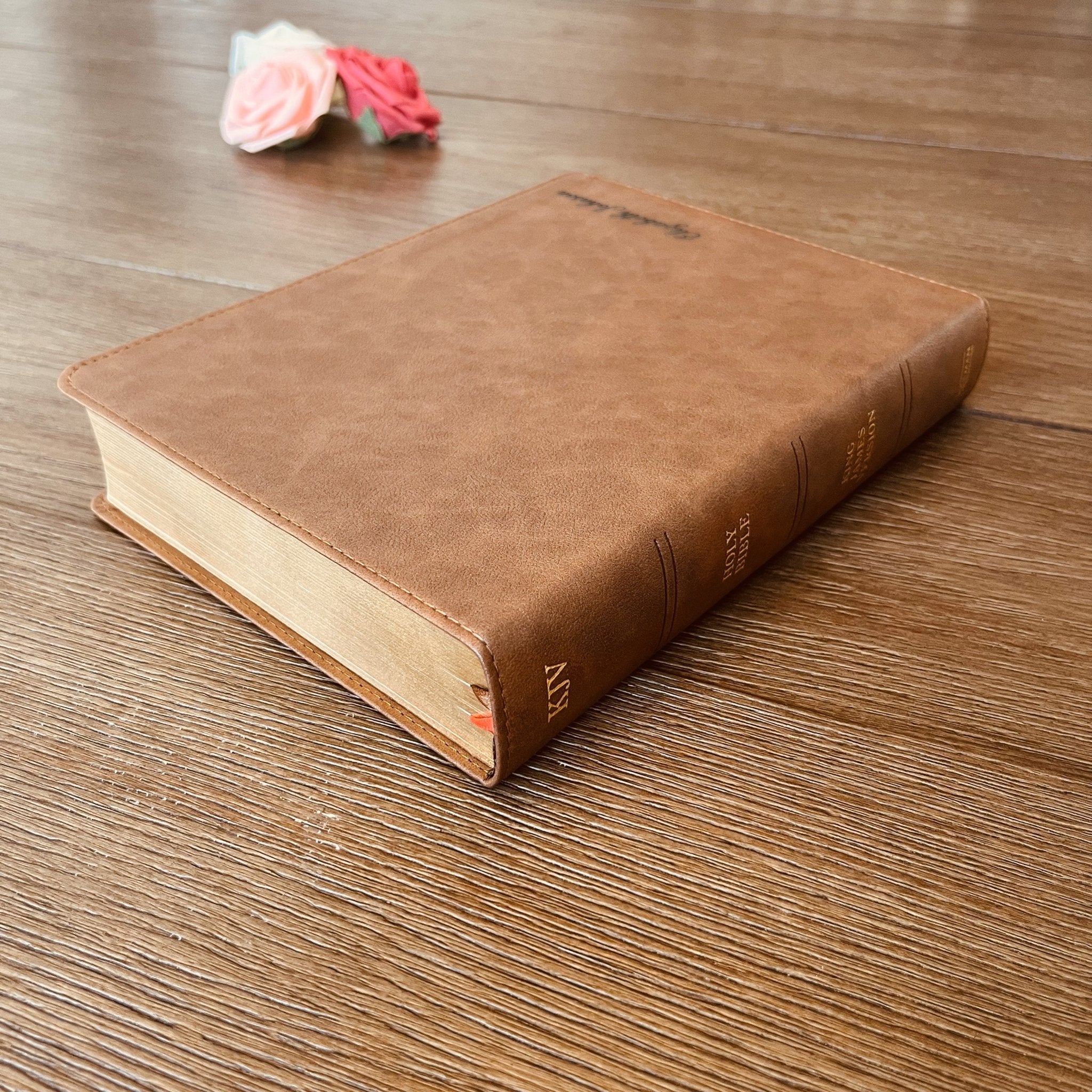 Personalized KJV Bible with Name Engraved, KJV Wide-Margin Bible, Custom Bible Name Engraved, King James Version Holy Bible, Baptism Gifts - Religious Books - Aylev