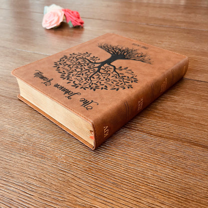 Personalized Family Bible, Custom KJV Family Tree Wide Margin Bible, Engraved Bible, Wedding Bible, Christian Gifts, Family Bible for Wedding - Religious Books - Aylev