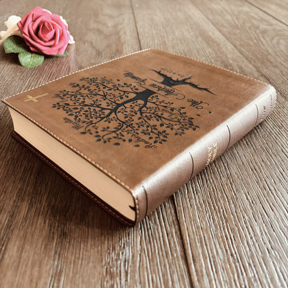 Personalized Family Bible, Custom NIV Family Tree Journaling Bible, Engraved Bible, Wedding Bible, Anniversary Gifts Family Bible for Wedding - Religious Books - Aylev