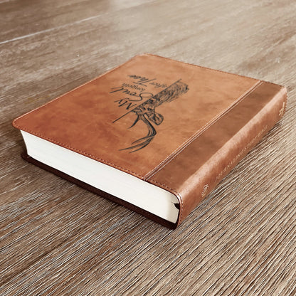 Personalized ESV Bible: Create Your Own Custom Engraved Design with a Designer, Double Column Journaling Study English Standard Holy Bible - Religious Books - Aylev